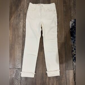 Anthropologie Cream Women Jeans